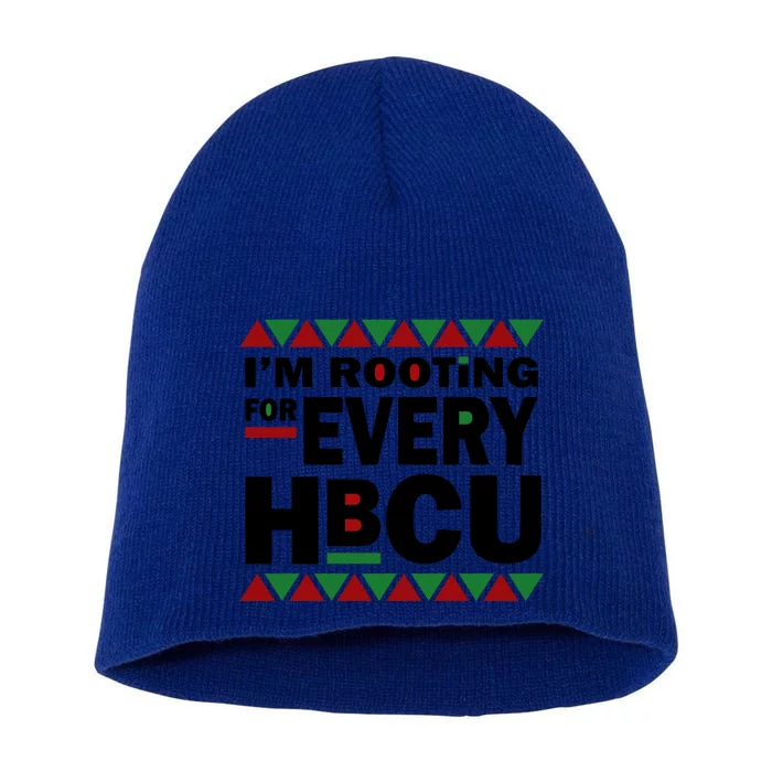 Hbcu Black History Pride Gift I'm Rooting For Every Hbcu Gift Short Acrylic Beanie