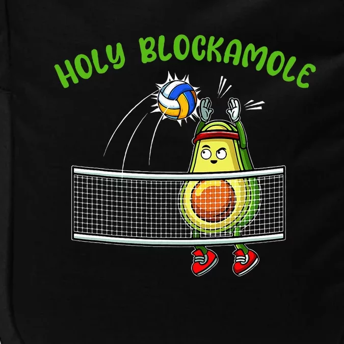 Holy Blockamole I Volleyball Avocado Food Lover Funny Impact Tech Backpack