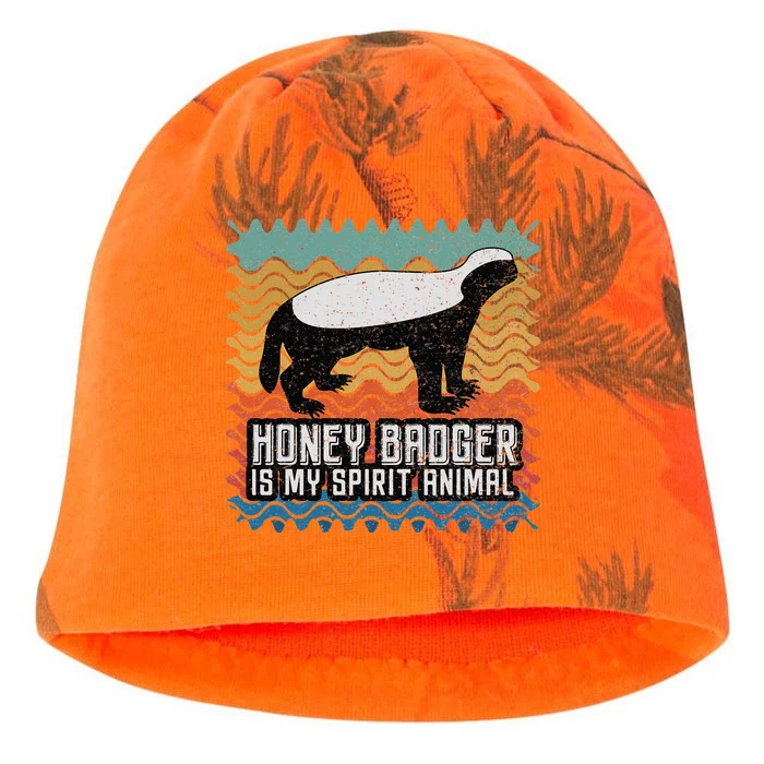 Honey Badger is my Spirit Animal Kati - Camo Knit Beanie