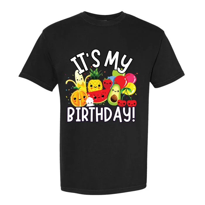 Hey Bear Its My Birthday Birthday Boy Girl Garment-Dyed Heavyweight T-Shirt