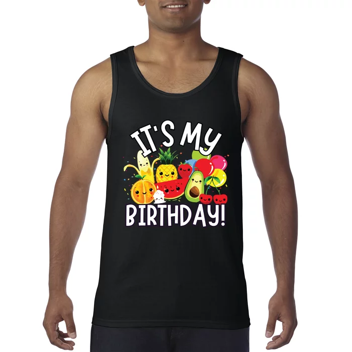 Hey Bear Its My Birthday Birthday Boy Girl Tank Top