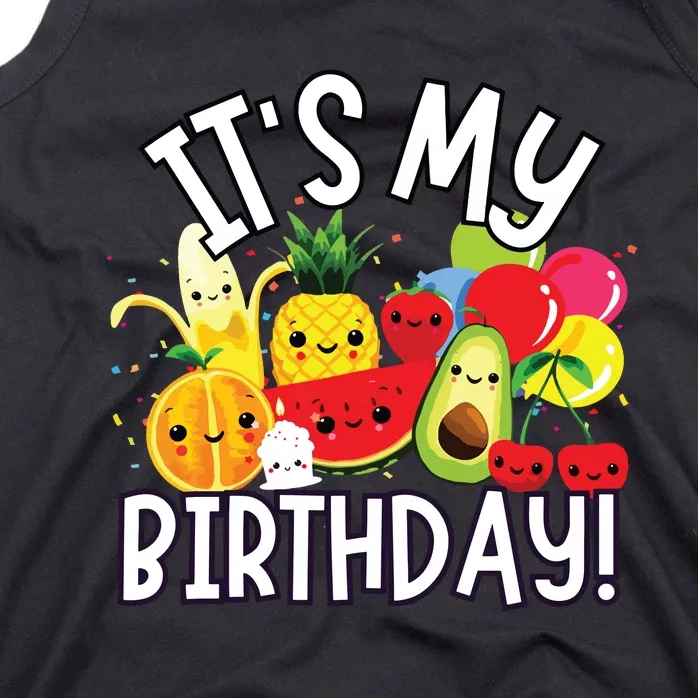 Hey Bear Its My Birthday Birthday Boy Girl Tank Top