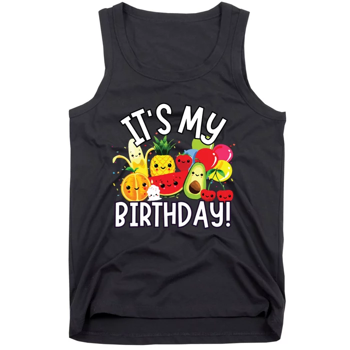 Hey Bear Its My Birthday Birthday Boy Girl Tank Top