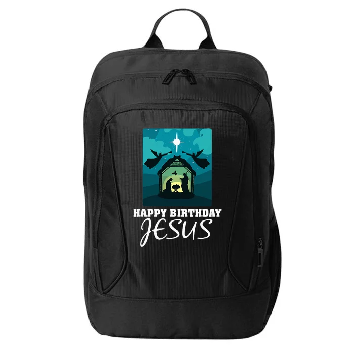 Happy Birthday Jesus  Christmas Advent Nativity Scene North City Backpack