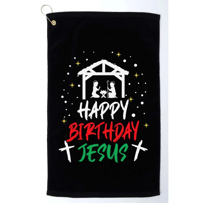 Happy Birthday Jesus Platinum Collection Golf Towel