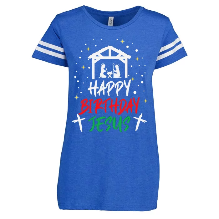 Happy Birthday Jesus Enza Ladies Jersey Football T-Shirt