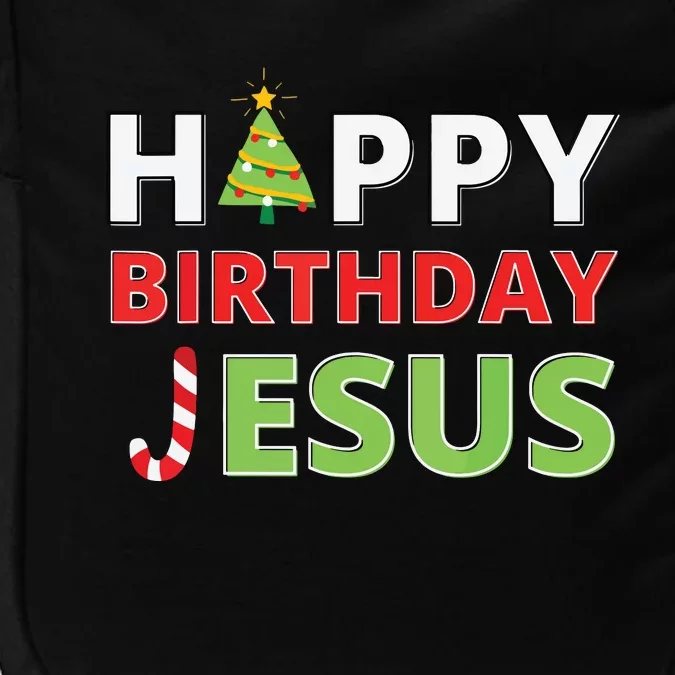 Happy Birthday Jesus Funny Christian Christmas Impact Tech Backpack