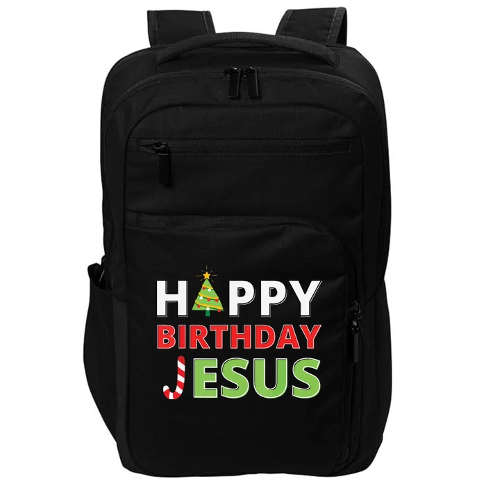 Happy Birthday Jesus Funny Christian Christmas Impact Tech Backpack