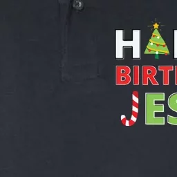 Happy Birthday Jesus Funny Christian Christmas Softstyle Adult Sport Polo