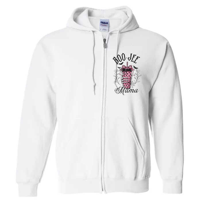 Halloween Boo Jee Mama Full Zip Hoodie