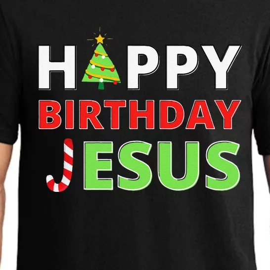 Happy Birthday Jesus Funny Christian Christmas Pajama Set