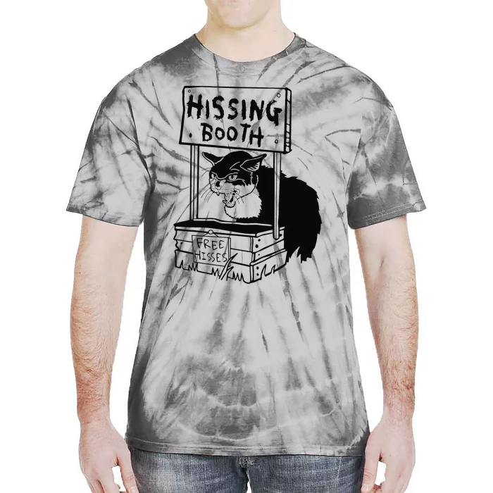 Hissing Booth Kitten Kitty Cat Furmom Furdad Tie-Dye T-Shirt