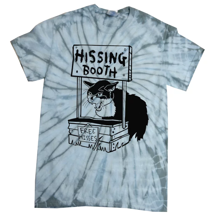 Hissing Booth Kitten Kitty Cat Furmom Furdad Tie-Dye T-Shirt