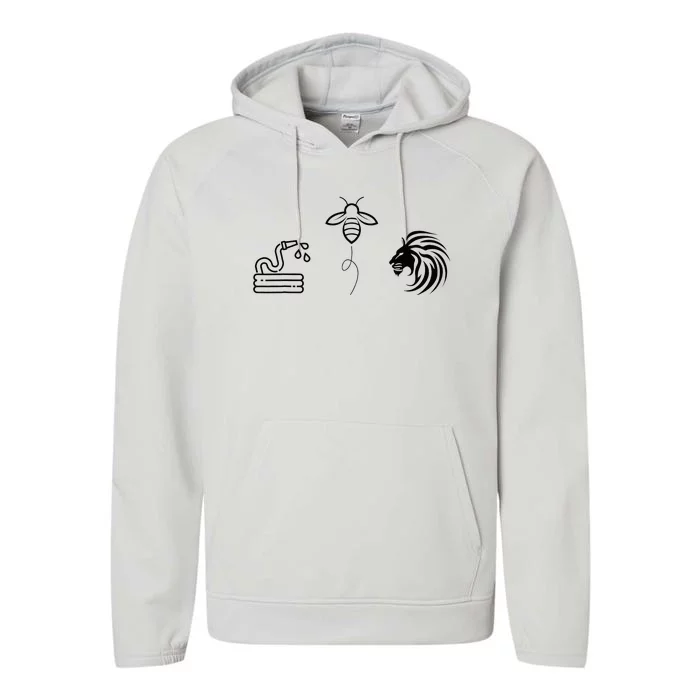 Hose Bee Lion Performance Fleece Hoodie