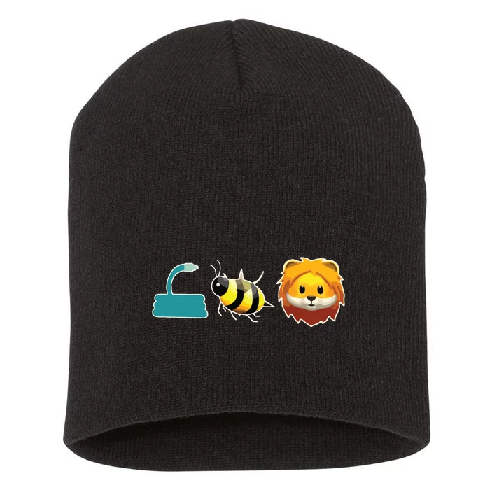 Hose Bee Lion Hoes Be Lyin Short Acrylic Beanie