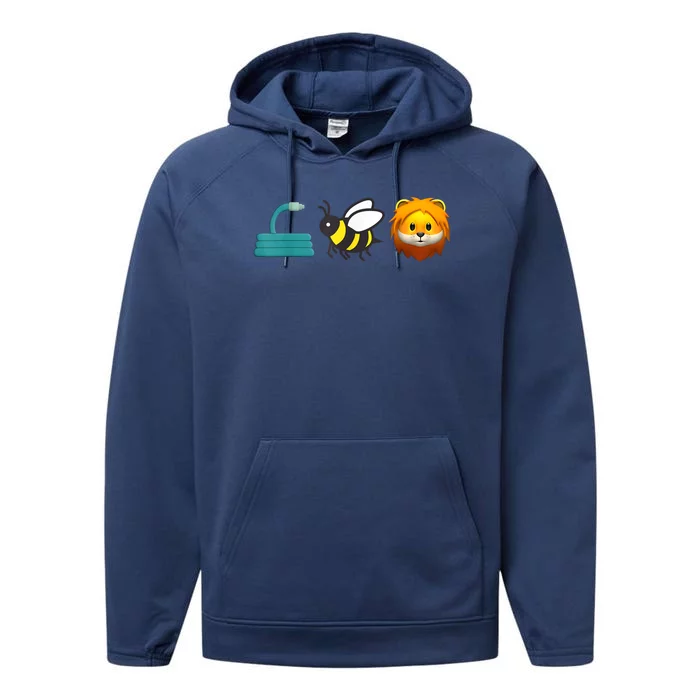 Hose Bee Lion Icons Funny Hoes Be Lying Funny Meme Performance Fleece Hoodie