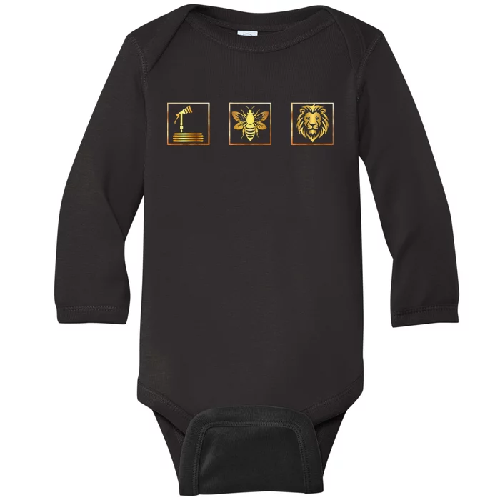 Hose Bee Lion Funny Hoes Be Lying Intended Baby Long Sleeve Bodysuit