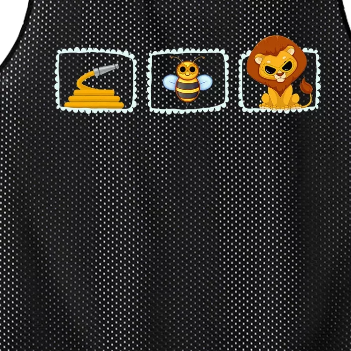 Hose Bee Lion Funny Hoes Be Lying Pun Intended Mesh Reversible Basketball Jersey Tank