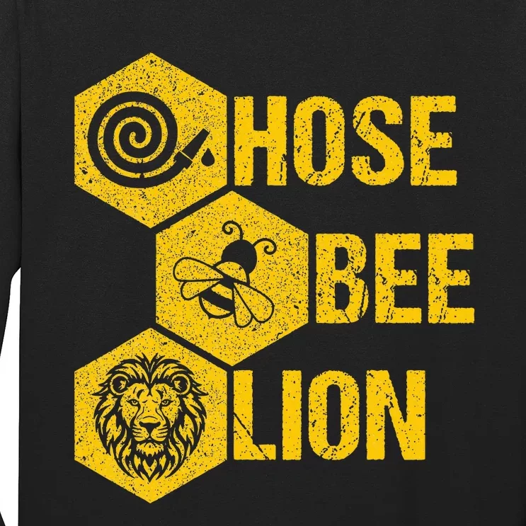 Hose Bee Lion Icons Funny Hoes Be Lying Pun Intended Long Sleeve Shirt