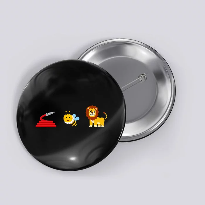 Hose Bee Lion Icons Funny Hoes Be Lying Pun Intended Button