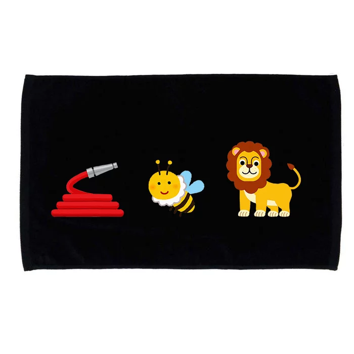 Hose Bee Lion Icons Funny Hoes Be Lying Pun Intended Microfiber Hand Towel