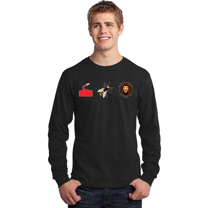 Hose Bee Lion Firefighter Long Sleeve Shirt