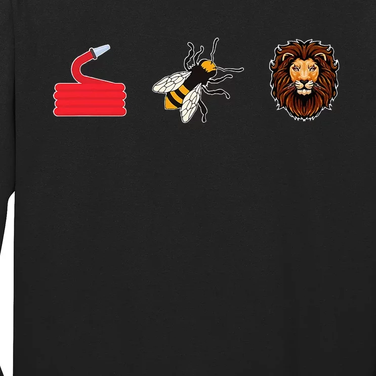 Hose Bee Lion Firefighter Long Sleeve Shirt