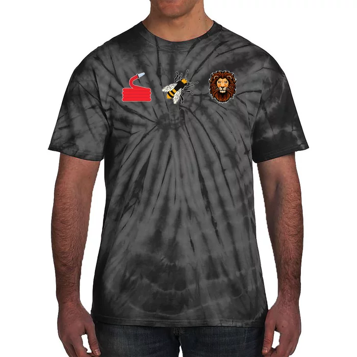 Hose Bee Lion Firefighter Tie-Dye T-Shirt