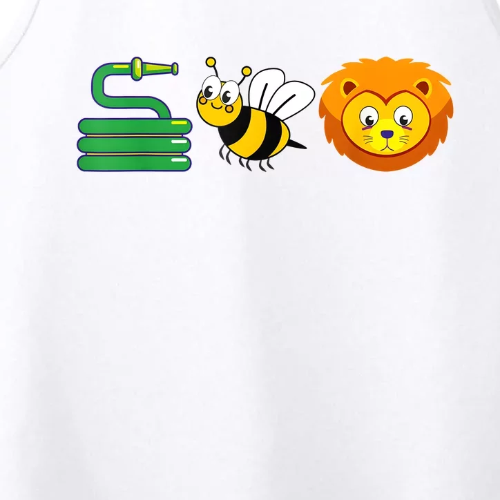 Hose Bee Lion Funny HoS Be Lying Performance Tank