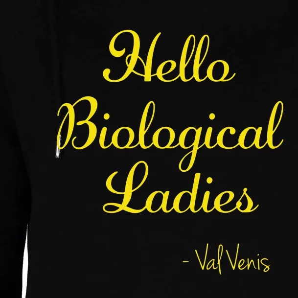 Hello Biological Ladies Val Venis Womens Funnel Neck Pullover Hood