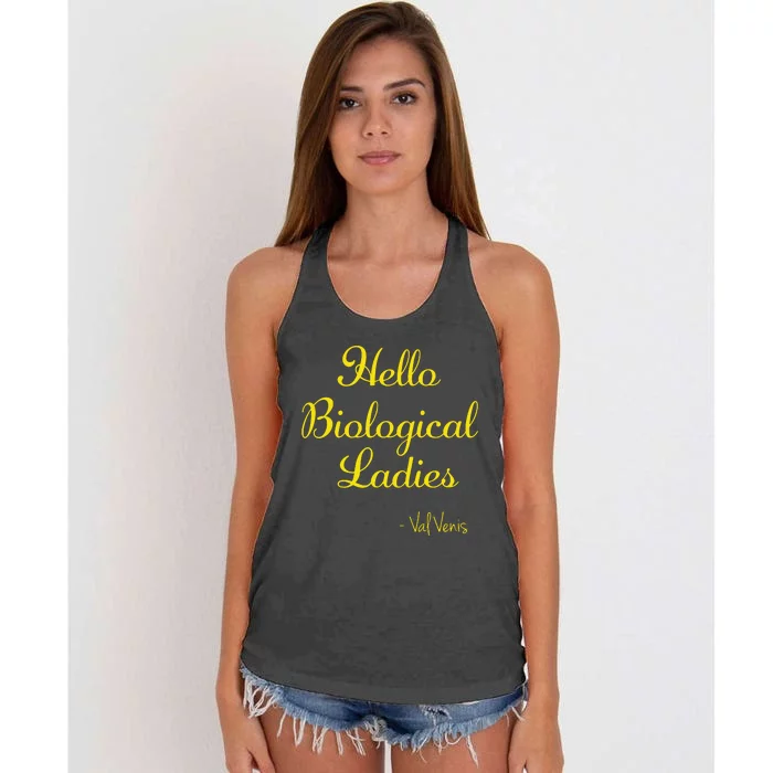 Hello Biological Ladies Val Venis Women's Knotted Racerback Tank