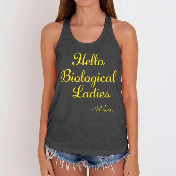 Hello Biological Ladies Val Venis Women's Knotted Racerback Tank