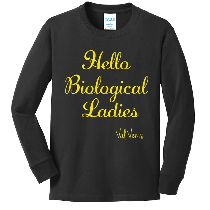 Hello Biological Ladies Val Venis Kids Long Sleeve Shirt