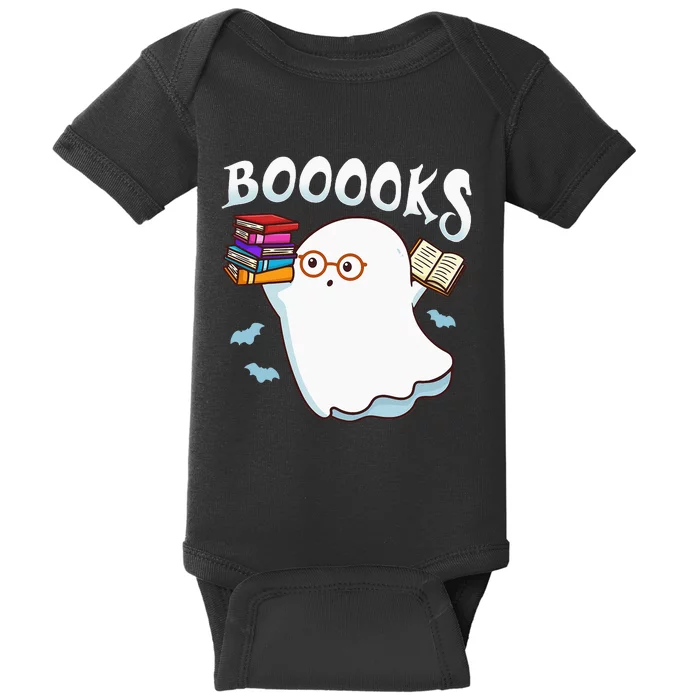 Halloween Books Librarian English Teacher Reader Reading Baby Bodysuit