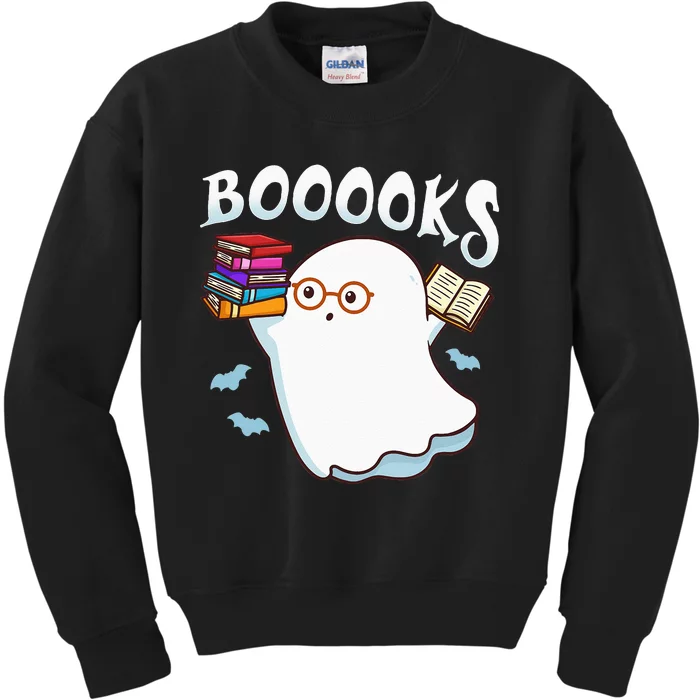 Halloween Books Librarian English Teacher Reader Reading Kids Sweatshirt