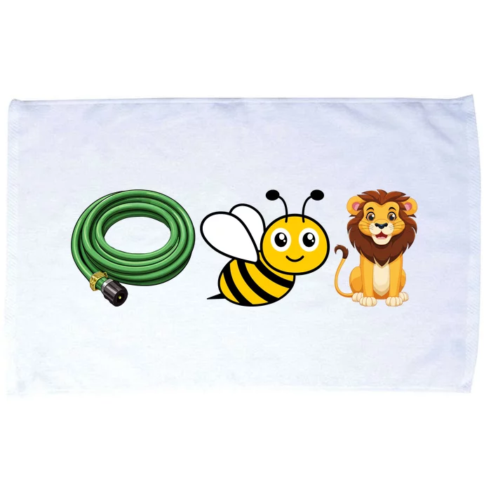 Hose Bee Lion Funny Meme Icons Hose Bee Lion Meme Microfiber Hand Towel