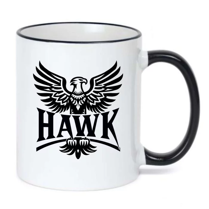 Hawk Bird Logo Black Color Changing Mug