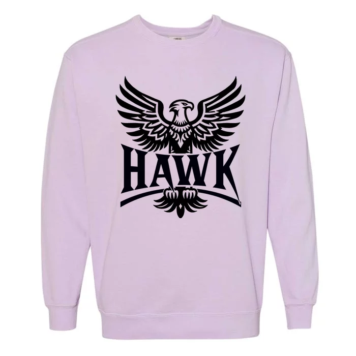 Hawk Bird Logo Garment-Dyed Sweatshirt