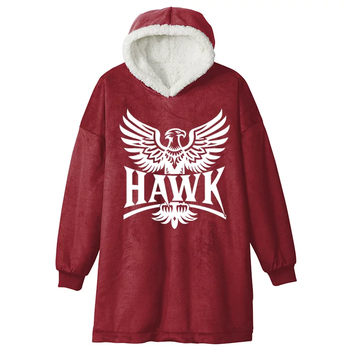 Hawk Bird Logo Hooded Wearable Blanket