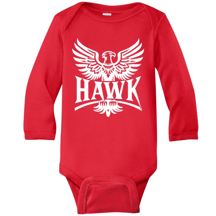 Hawk Bird Logo Baby Long Sleeve Bodysuit