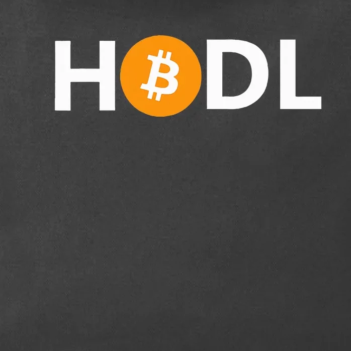 Hodl Bitcoin Logo Cryptocurrency Btc Gift Zip Tote Bag