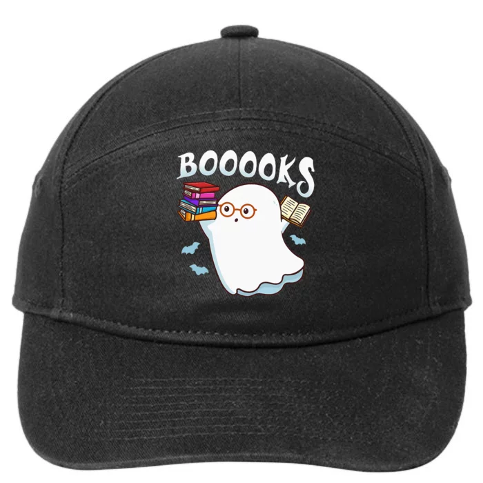 Halloween Books Librarian English Teacher Reader Reading 7-Panel Snapback Hat