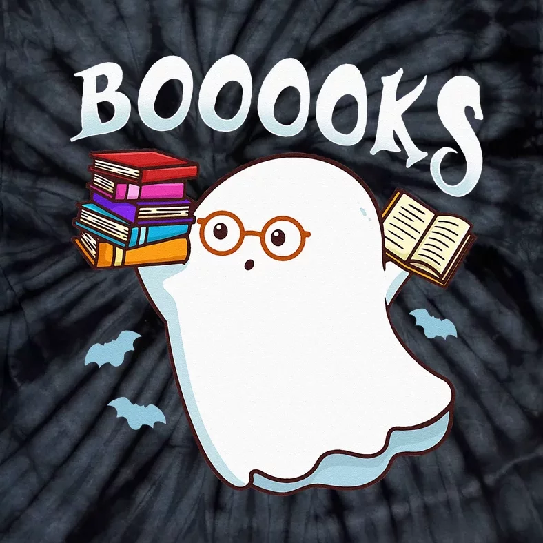 Halloween Books Librarian English Teacher Reader Reading Tie-Dye T-Shirt