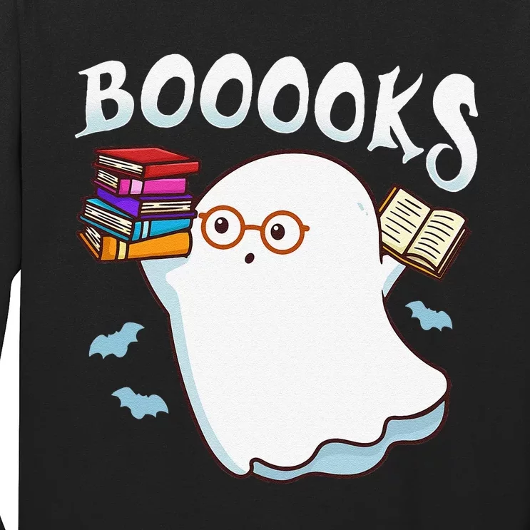 Halloween Books Librarian English Teacher Reader Reading Long Sleeve Shirt