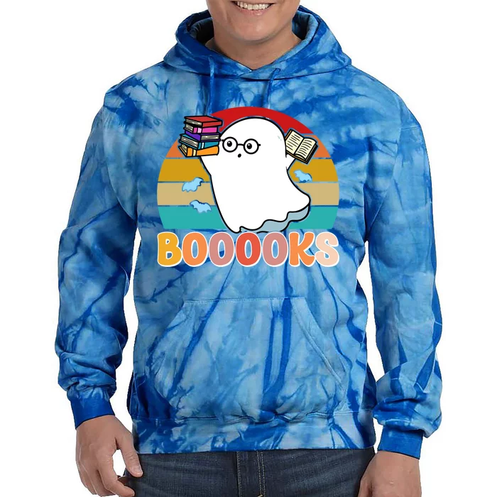 Halloween Books Librarian English Teacher Reader Reading Gift Tie Dye Hoodie