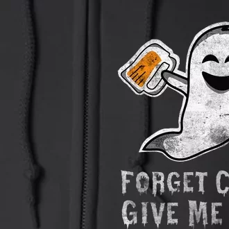 Halloween Beer Lovers Costume Set Full Zip Hoodie