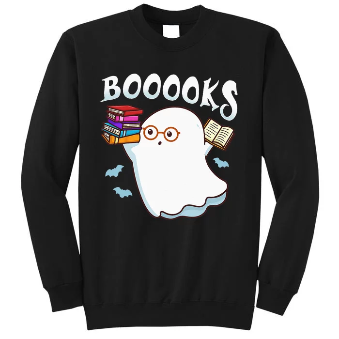 Halloween Books Librarian English Teacher Reader Reading Tall Sweatshirt