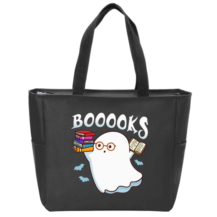 Halloween Books Librarian English Teacher Reader Reading Zip Tote Bag