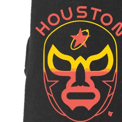 Houston Baseball Lucha Mask Doggie 3-End Fleece Hoodie