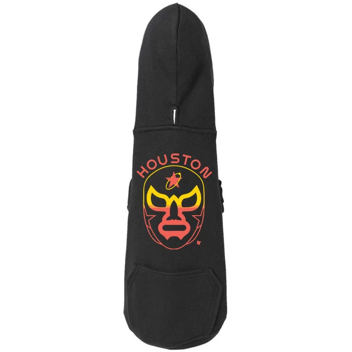 Houston Baseball Lucha Mask Doggie 3-End Fleece Hoodie